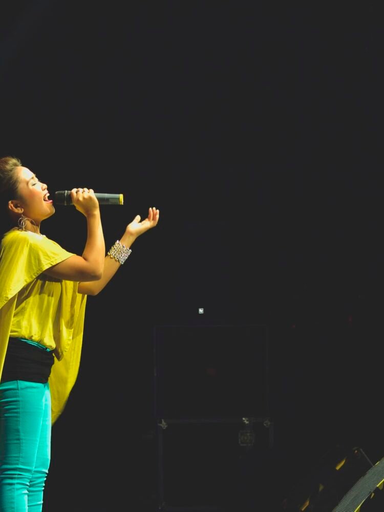 woman singing